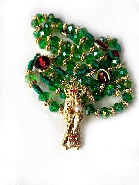 Holy Death's Rosary /Collar estilo rosario de la Santa Muerte