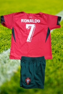 Portugal Ronaldo CR7 Kids Jersey 2024