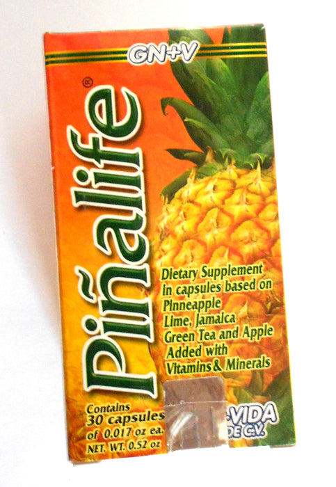 PIÑALIFE / Pineapple, Lime, Jamaica, Green Tea, Apple - Weight Loss Supplement - 30 Day Supply